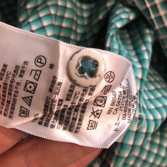 Like new! - TOMMY BAHAMA Jeans 100% Coton Island Modern Fit Button Down - Picture 8 of 8